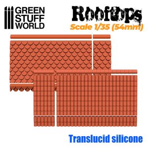 Silicone Molds - Rooftops 1/35 (54mm) 1