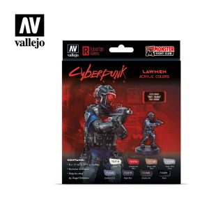 AV Vallejo Cyberpunk - Lawmen Sgt Suou (x8) & Figure 1