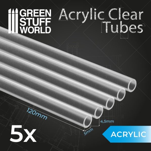 Acrylic Clear Tubes 5mm 2