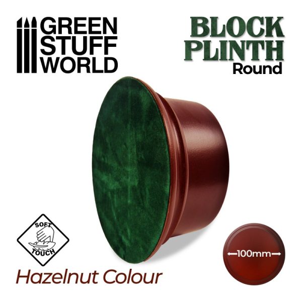 Round Block Plinth 10cm - Hazelnut 2