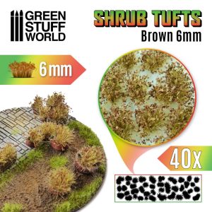 Shrubs TUFTS - 6mm self-adhesive - BROWN 1