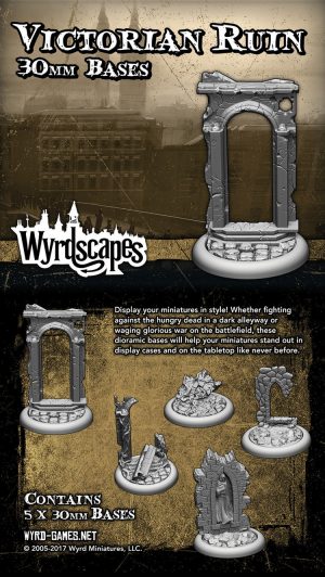 Wyrdscapes Victorian 30mm Bases - 5 Pack 1