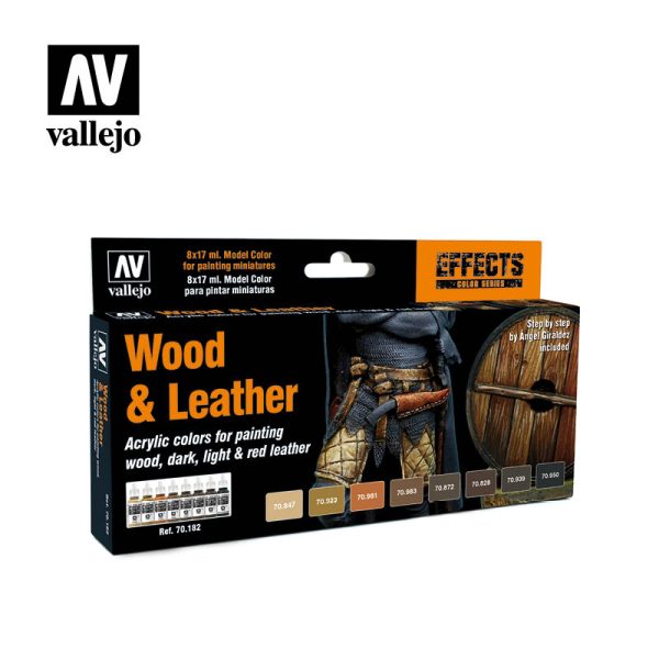 Vallejo Model Color Set - Wood & Leather (x8) 1