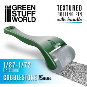 Rolling pin with Handle - Cobblestone 15mm 1