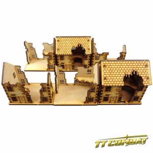 15mm Ruined Town House Set 1