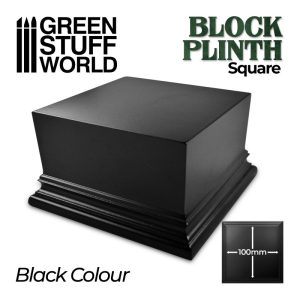 Square Top Display Plinth 10x10cm - Black 1