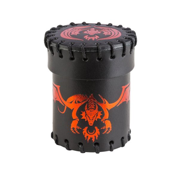 Flying Dragon Black & red Leather Dice Cup 2