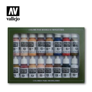 AV Vallejo Model Color Set - Face/Skin Colours (x16) 1