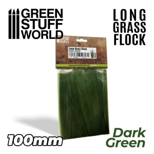 Long Grass Flock 100mm - Dark Green 1