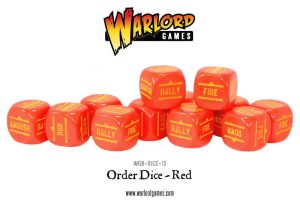 Bolt Action Orders Dice - Red (12) 1