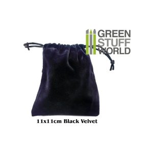 Velvet Black POUCH with Drawstrings 1