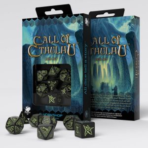 Call of Cthulhu Black & glow-in-the-dark Dice Set (7) 1