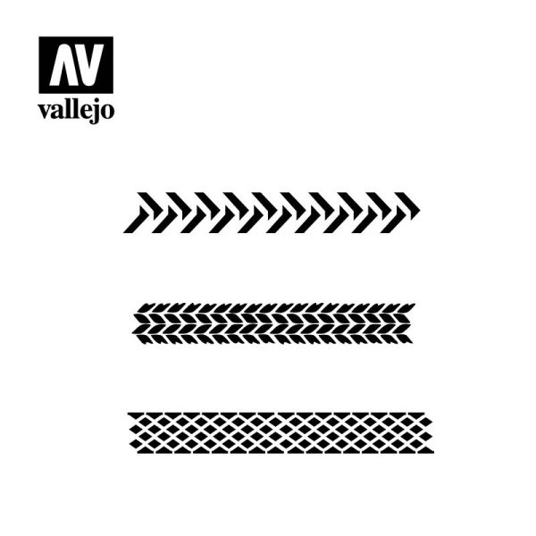 AV Vallejo Stencils - 1:35 Tyre Marks 2
