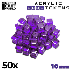 Purple Cube Tokens - 10mm 1