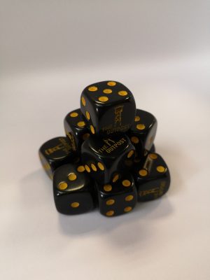 Outpost Dice: Black (16mm) 1