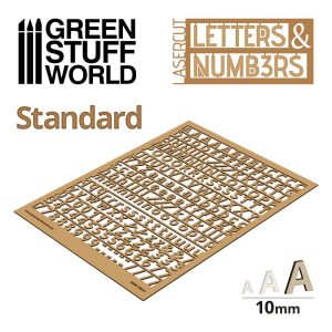Letters and Numbers 10mm STANDARD 1