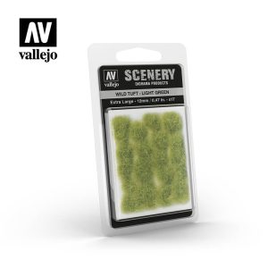 AV Vallejo Scenery - Wild Tuft - Light Green, XL: 12mm 1