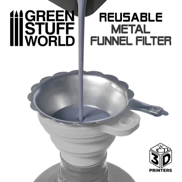 Reusable metal resin filter 3