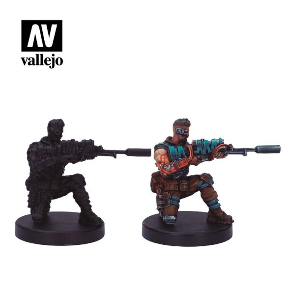 AV Vallejo Cyberpunk - Solo Warlock (x8) & Figure 3