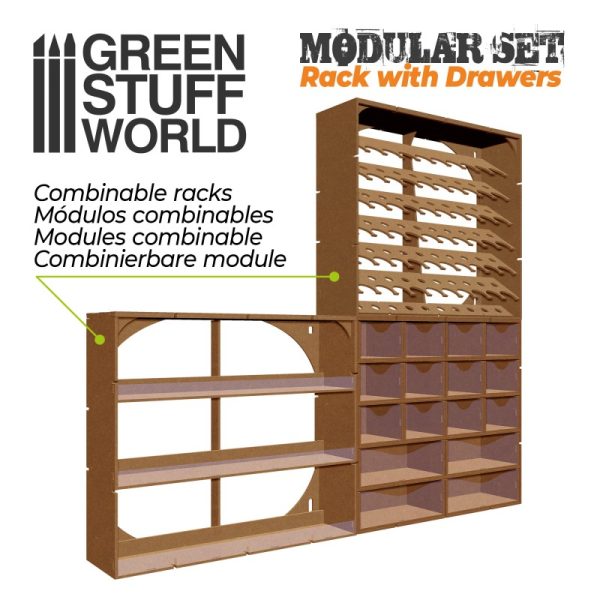 MDF Vertical rack with Drawers 3