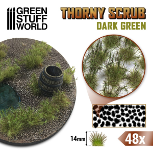 Thorny Scrubs Tufts - Dark Green 1