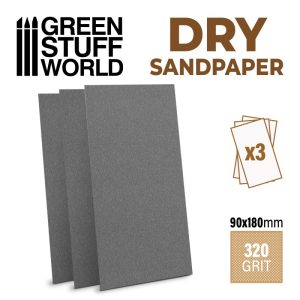 Dry Sandpaper - 180x90mm - 320 grit 1