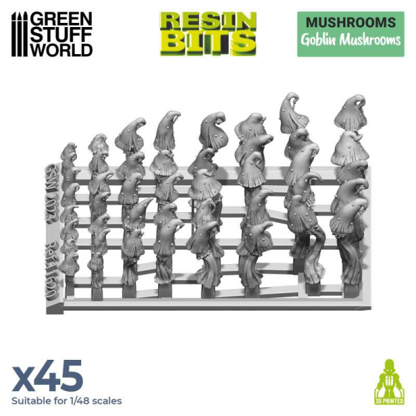 3D printed set - Goblin Mushrooms 2
