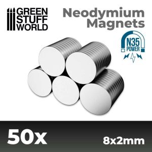 Neodymium Magnets 8x2mm - 50 Units (N35) 1