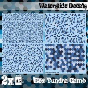 Waterslide Decals - Hex Tundra Camo 1