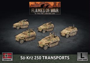 German Sd Kfz 250 Reconnaissance (MG and 3.7cm) Platoon 1