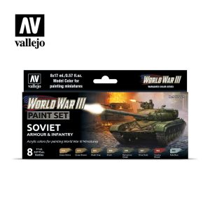 AV Vallejo Model Color Set - WWIII Soviet Armour&Infantry 1