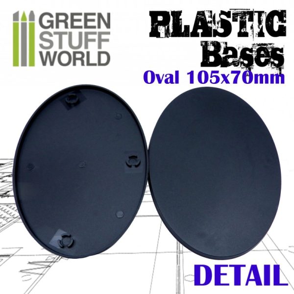 Plastic Bases - Oval Pill 105x70mm AOS 2