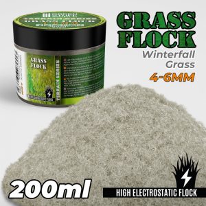 Static Grass Flock 4-6mm - WINTERFALL GRASS - 200 ml 1