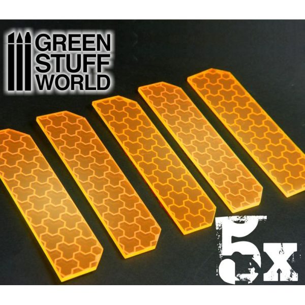 5x Small Energy Walls - Phosphorescent Orange 2