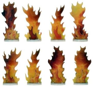Flames of War Destroyed Markers (x8) 1