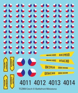 Team Yankee: Czechoslovakian Decals 1