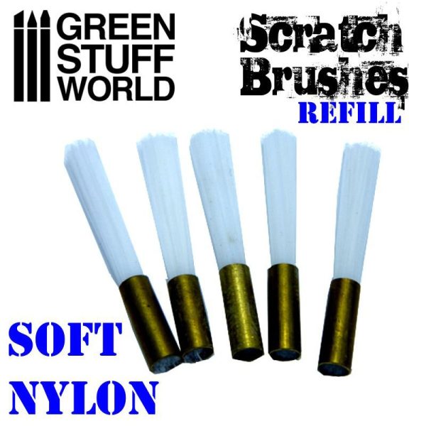 Scratch Brush Set Refill – Soft nylon 1