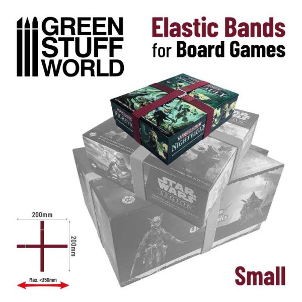 Elastic Bands for Board Games 200mm - Pack x4 2