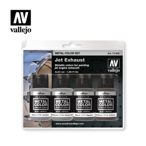 AV Vallejo Metal Color Set - Jet Exhaust 1