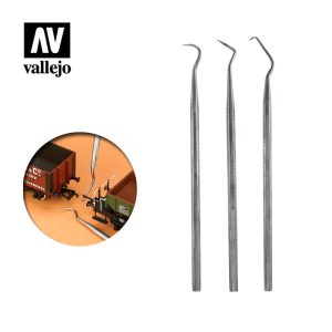AV Vallejo Tools - Set of 3 Stainless Steel Probes 1