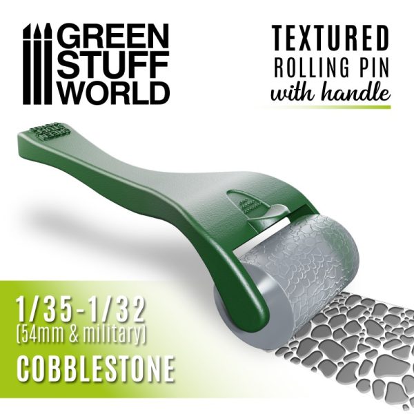 Rolling pin with Handle - Cobblestone 1