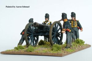 British foot Artillery firing 9 pdr 1