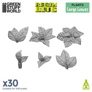 3D Printed Set: Large Leaves 1