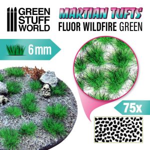 Martian Fluor Tufts - FLUOR WILDFIRE GREEN 1