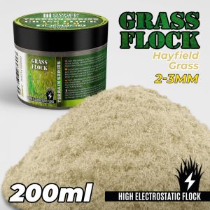 Static Grass Flock 2-3mm - HAYFIELD GRASS - 200 ml 1