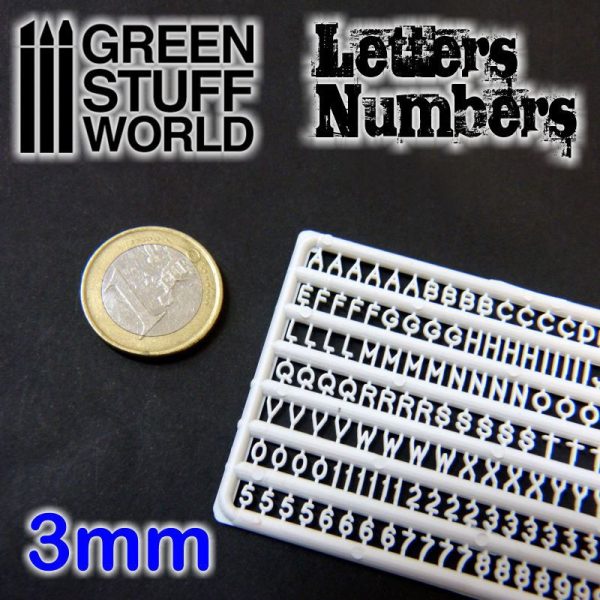 Letters and Numbers 3mm 1