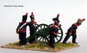French Napoleonic Foot Artillery Firing 6pdr 1