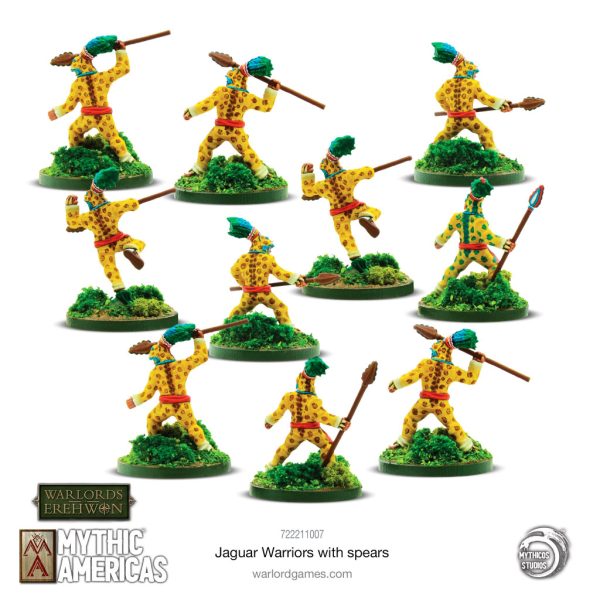 Mythic Americas: Jaguar Warriors with spears 3