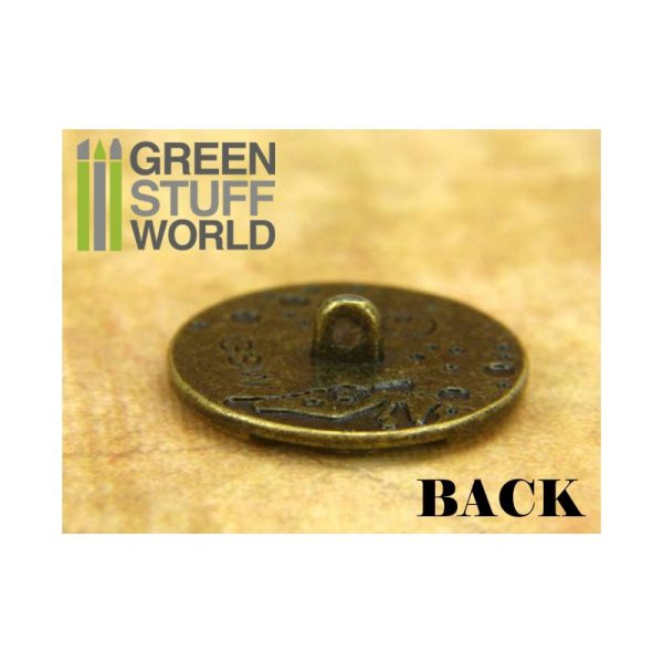 8x Steampunk Buttons WATCH MOVEMENTS - Bronze 3
