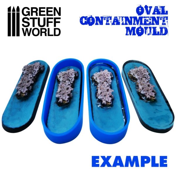 5x Containment Moulds for Bases - Oval 2